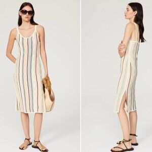 Club Monaco Stripe Midi Dress